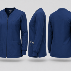 Side pocket scrub jackets
